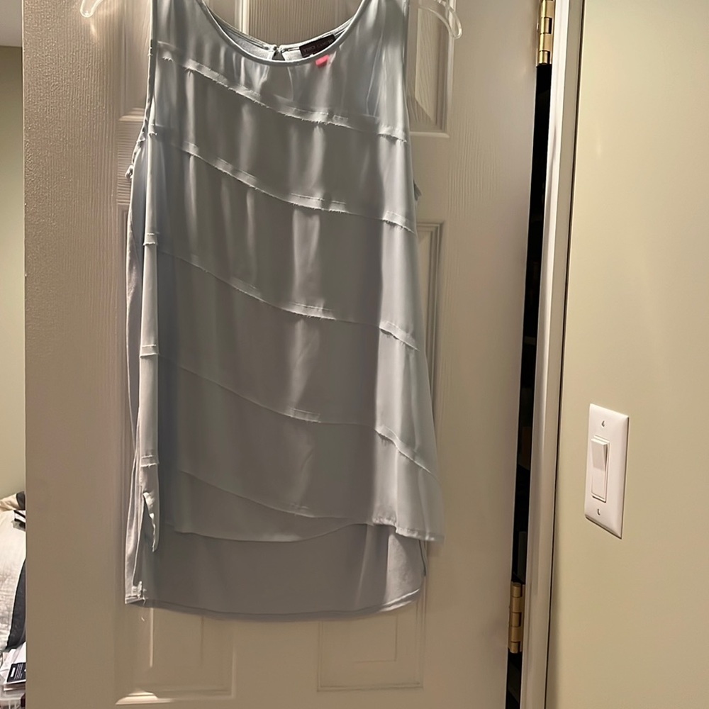 light blue/green tank top